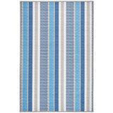 Always Greener Blue/Grey Machine Washable Rug
