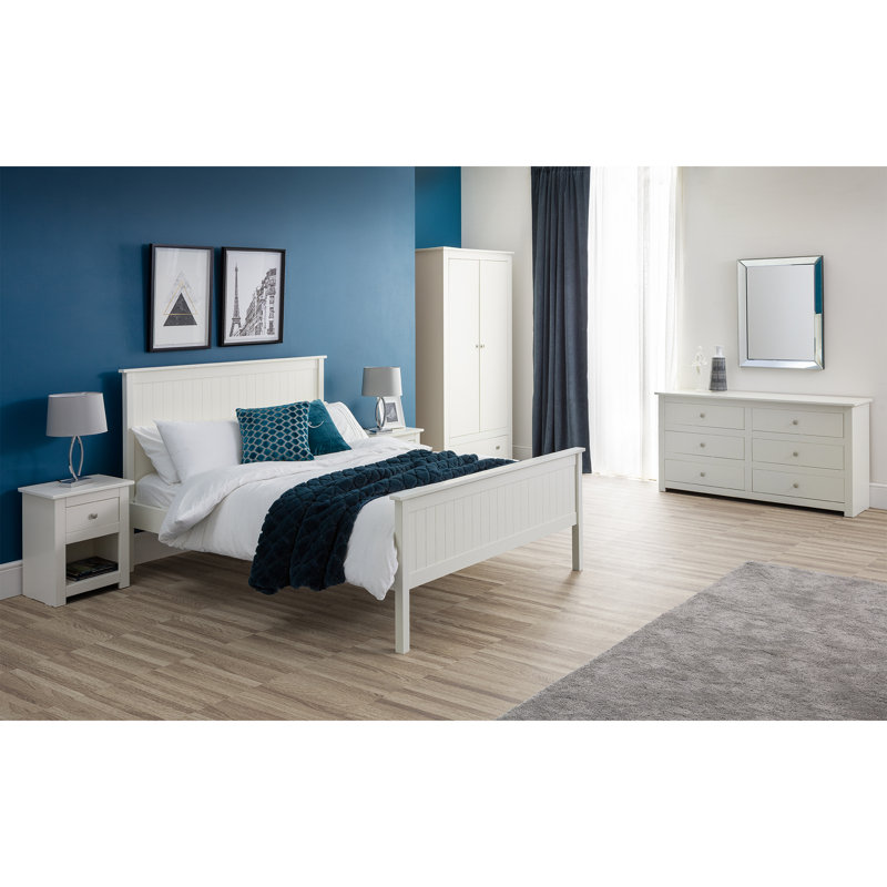 Payeur 43cm W Manufactured Wood Bedside Table, White