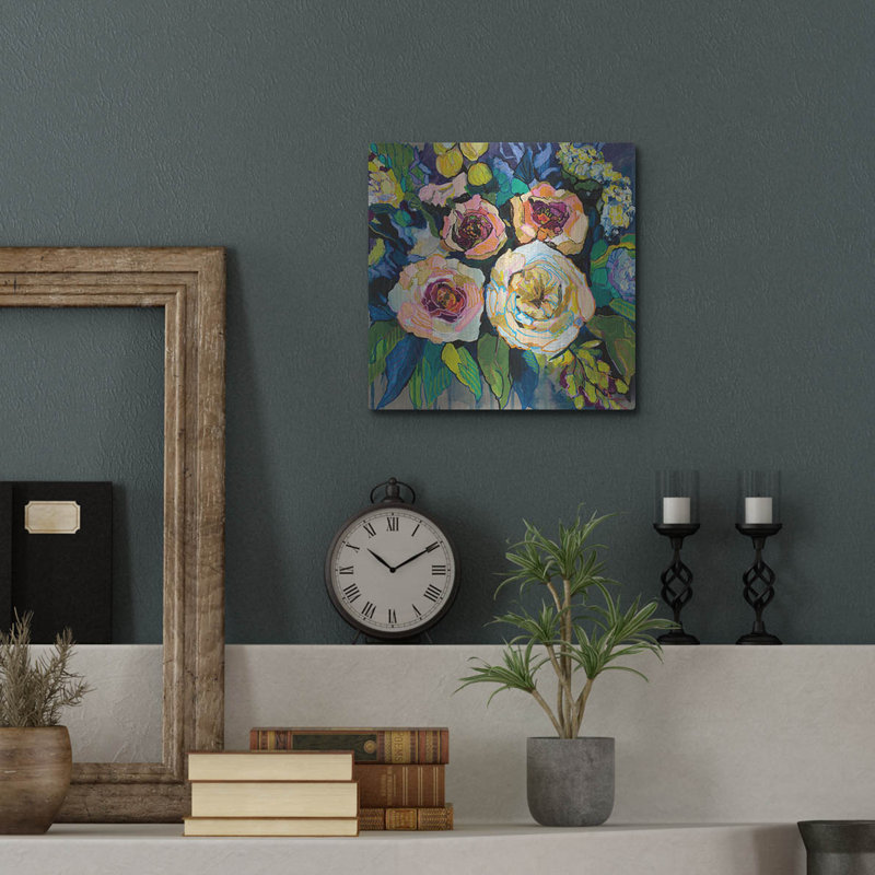 "Jardin de pivoines" par Jeanette Vertentes, H 12 po x l 12 po