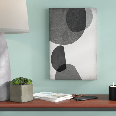 Gray Shapes I - Reproduction d'art sur toile tendue