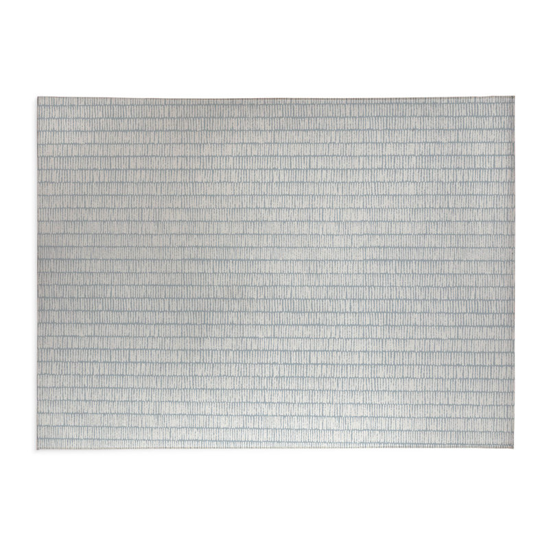 Tapis de bureau Ricky Row, L 7 pi x L 5 pi, Bleu ardoise