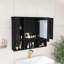 Armoire à pharmacie murale en MDF 35 po 2 en 1 avec tablettes réglables et portes à fermeture douce-1457424469