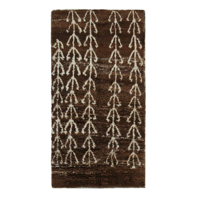 One-of-a-Kind Rectangle 4'5" X 8' Hand Knotted Area Rug
