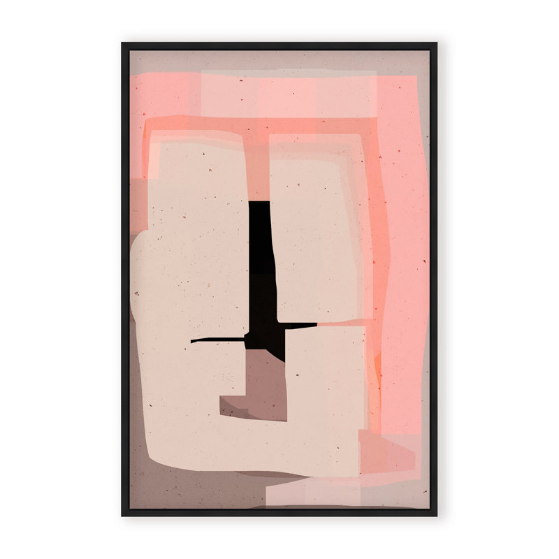 Abstract Phase 1 by  - Picture Frame Painting on Paper, 24" H x 16" W x 1.125" D, Framed Matted Print, Brown