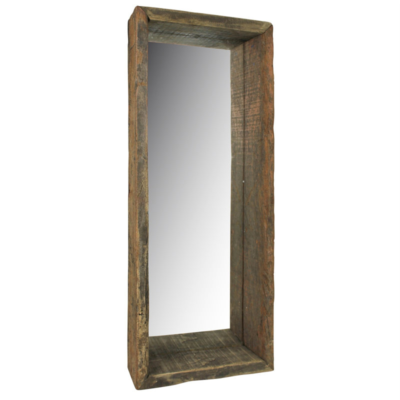 Miroir suspendu naturel pleine grandeur, 30 po x 12 po