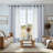 Mkenzi Polyester Semi-Sheer Gromments Curtain Pair-745285555-745285548