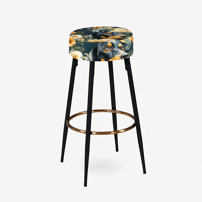 Elodea - Ensemble de 2 tabourets de bar à imprimé, «Vlad» - imprimé animal