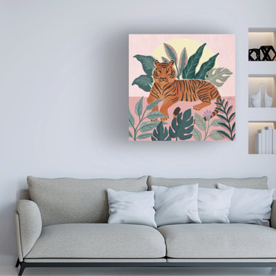  Art mural sur toile rose Janelle Penner