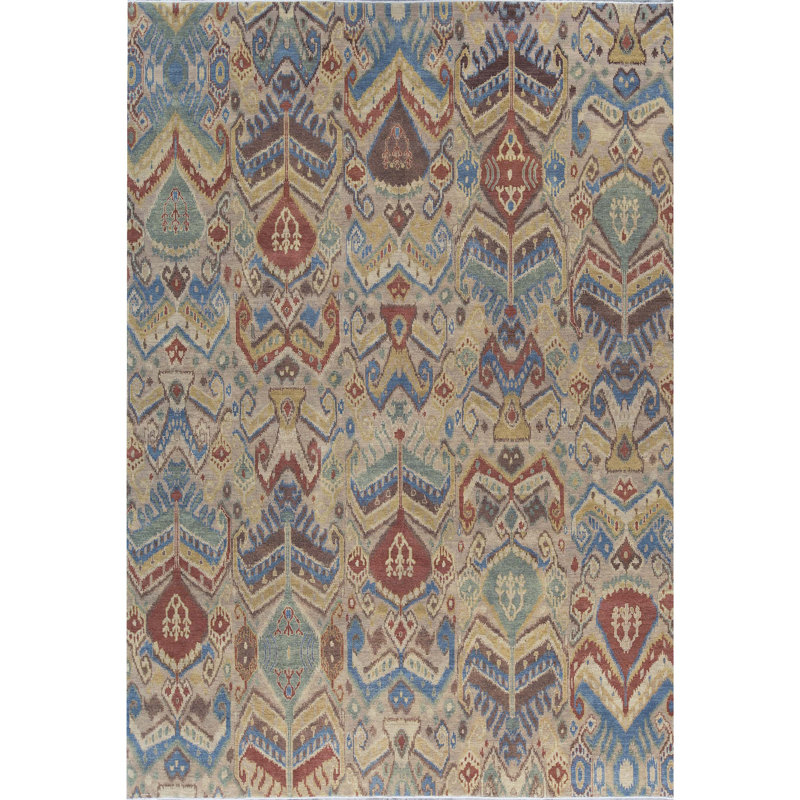 Hand-Knotted High-Quality Brown Area Rug