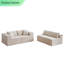 Canapé modulaire rembourré en L 104 po Corduroy-1206903040