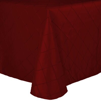 Ultimate Textile -3 Pack- Embroidered Pintuck Taffeta 54 X 96-Inch Oval Tablecloth Garnet / Burgundy -  3PKS-54X96-OV-174