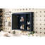 Armoire à miroir murale bleue pour salle de bain 35 po x 27,5 po, options de rangement polyvalentes, fabrication 35 po x 27,5 po incluse, charnières réglables,-131461468