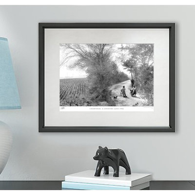 Chartham, a Country Lane 1906 1 Piece Single Picture Frame Wall Art