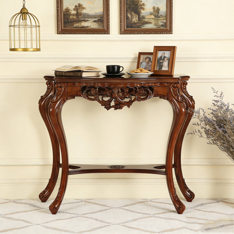 Elegant Two-Tier Entryway Hallway Table