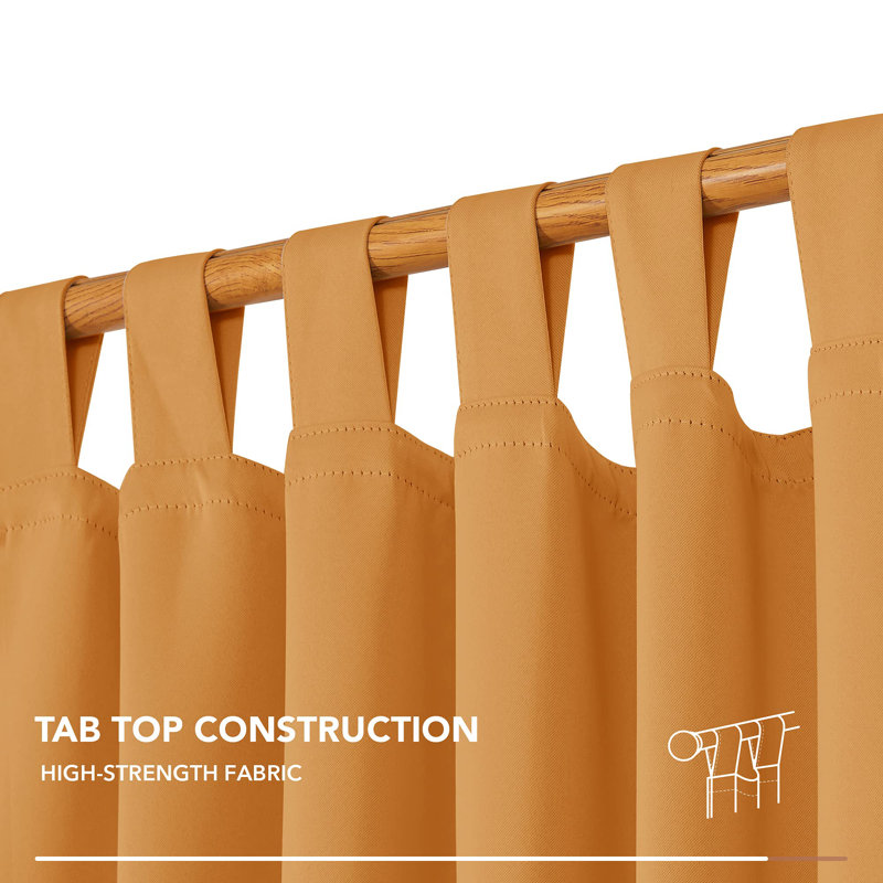 Raghdah Blackout Curtain Pair, 55cm Width x 210cm Drop