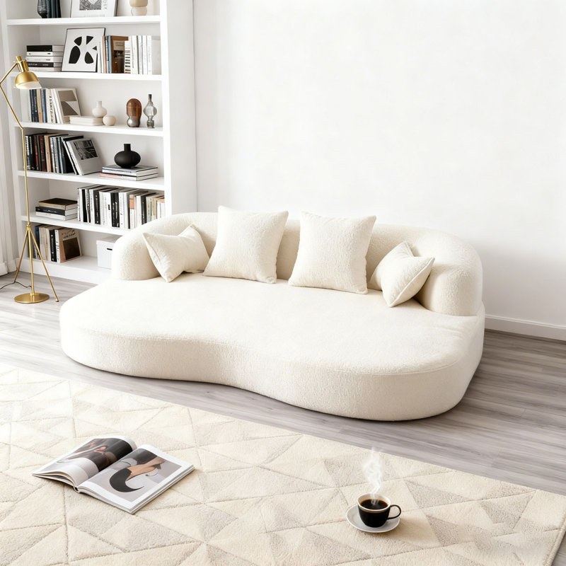 Canapé-lit pliable, canapé-lit convertible 70 po, Blanc lait