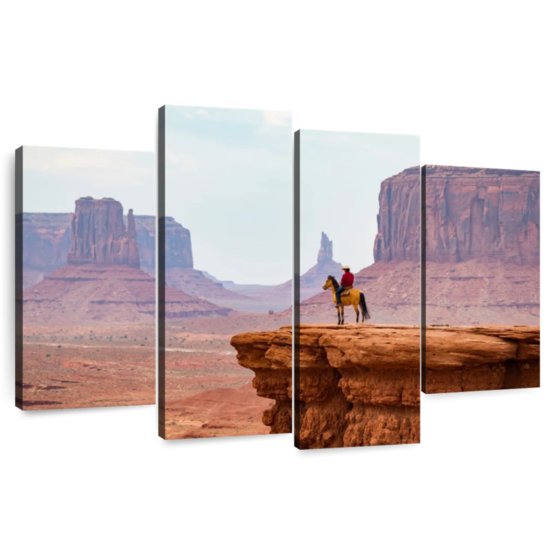 Lelar Cowboy Of Monument Valley, 48" H x 75" W