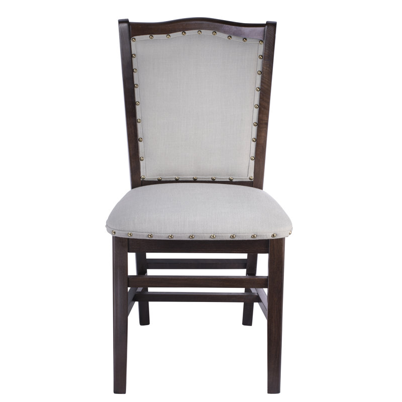 Chaise d'appoint rembourrée en lin Miguel