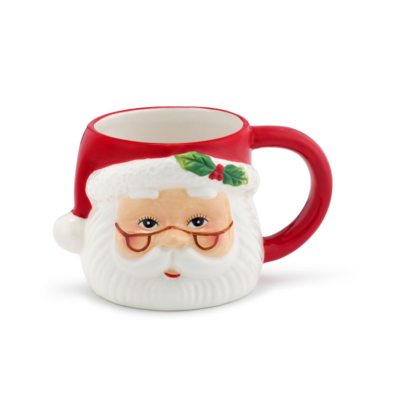 16oz Nostalgic Ceramic Santa Mug