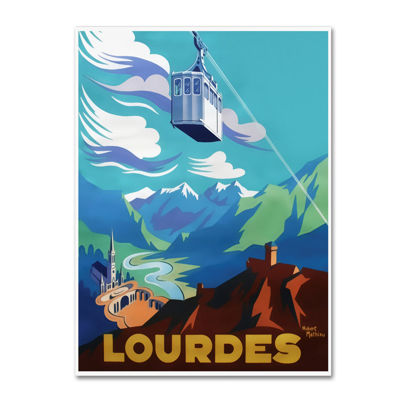 « travel 281 », publicité sur toile tendue, H 19 po x l 14 po