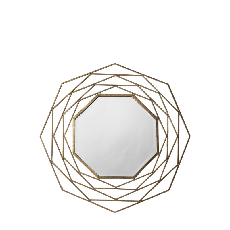 Metal Octagon Wall Mirror