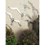 Ensemble de décoration murale vol d'oiseau en aluminium et métal-1815371306