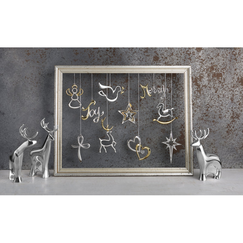 Nambe Mini Dasher Reindeer Set