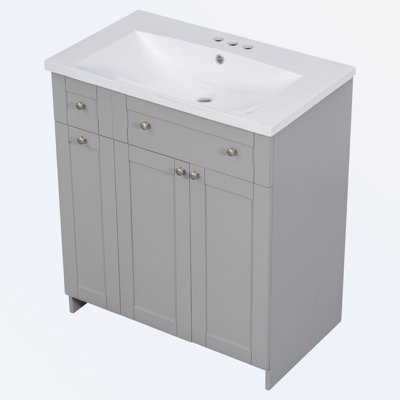 Myslym 30'' Single Bathroom Vanity with Top