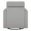 Fauteuil d'appoint pivotant en cuir véritable Weston-117357147