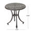 Table d'appoint d'extérieur en fonte d'aluminium 19 po