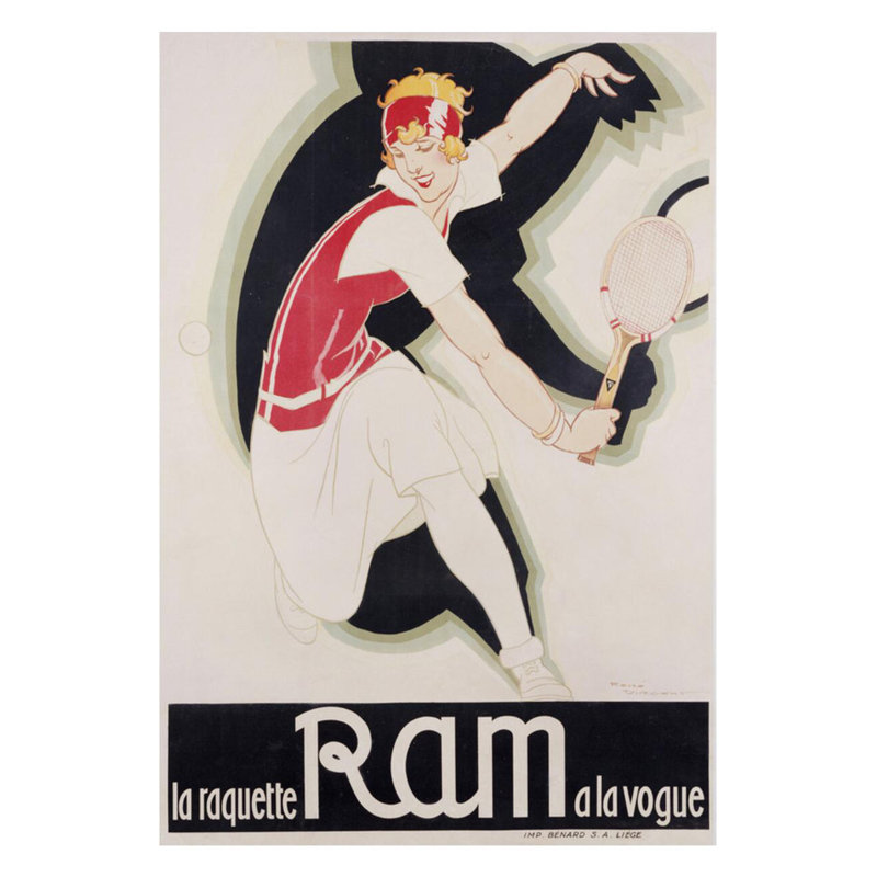 «Ram», affiche par Rene Vincent - Estampe numérique, H 28 po x l 22 po