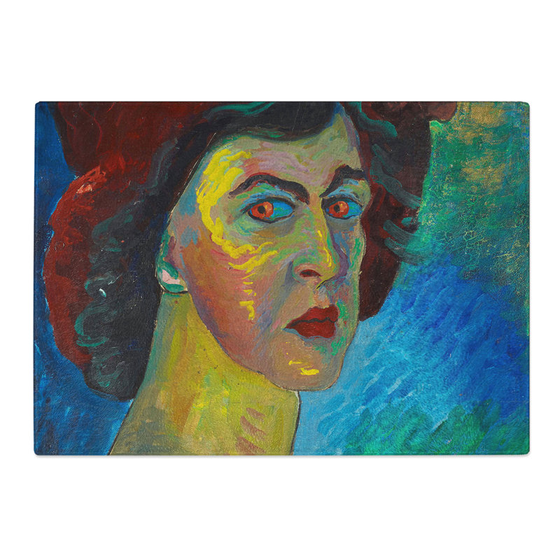 Self-Portrait by Marianne Von Werefkin Chopping Board, 0.4cm H x 20cm W x 28.5cm L
