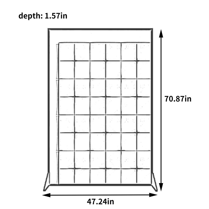 Cadence, 70.87" H x 47.24" W x 1.57" D