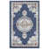 Medallion Power Loomed Performance Navy Rug