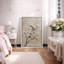 Œuvre botanique rétro, photo de chambre à coucher, impression sur toile encadrée-997704090-997704086