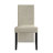 Black Wooden Dining Chair With Velvet Cover-2119460433