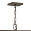 Lustre rectangulaire à 5 lumières de style bougie Anders