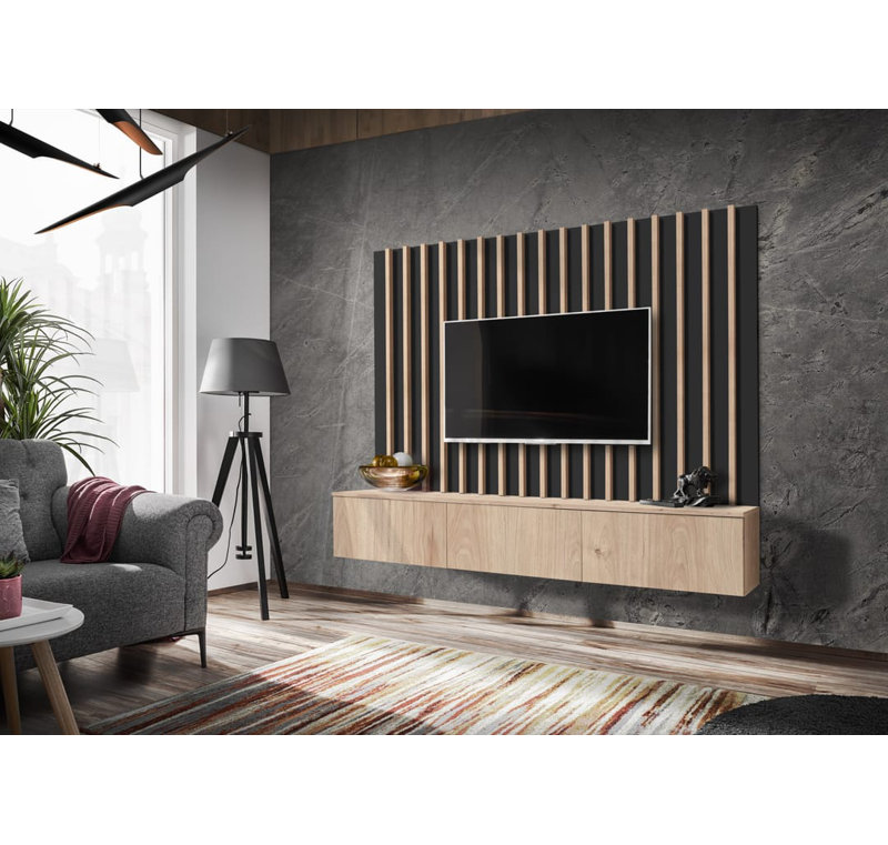 Caler TV Stand for TVs up to 75", Oak