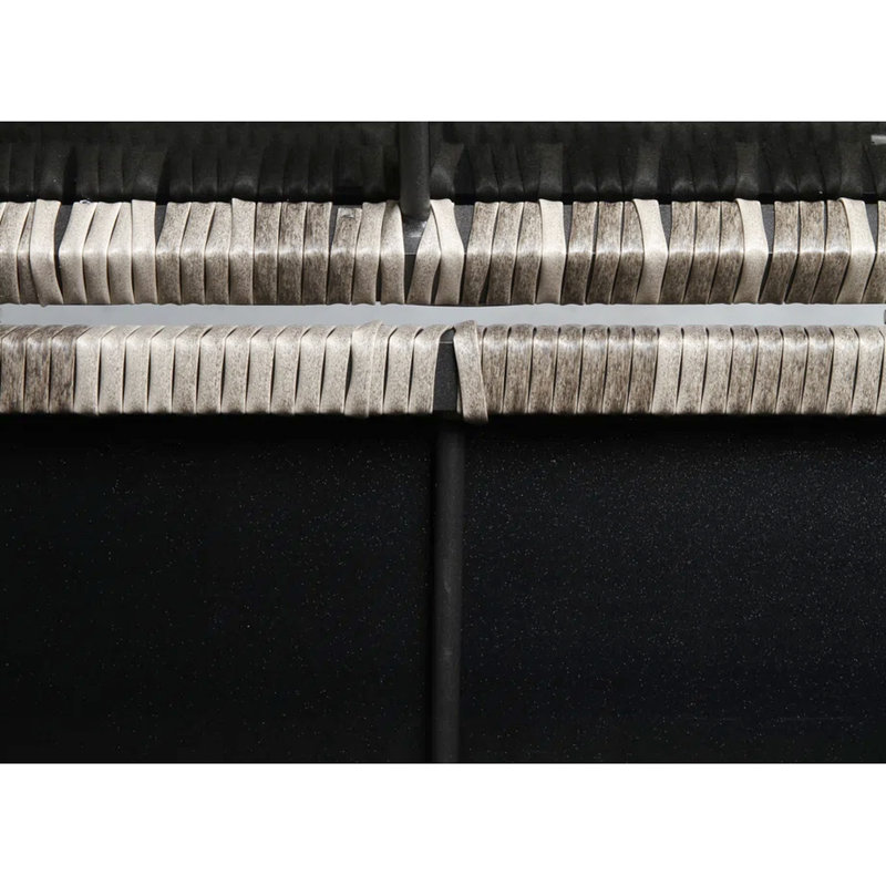 Table de coin modulaire d'extérieur - Rangement pour serviettes, mélange gris, rouille grise, gratte, entretien facile