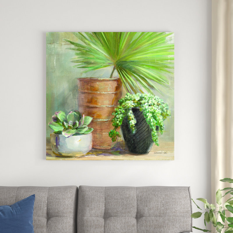 " Indoor Garden II " by Danhui Nai Painting Print, 36" H x 36" W