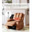 26.8" Wide Oversized Electric Recliner Chair, Two-Tone Vintage PU Leather Swivel Rocker Recliner with Massage, Remote Control & Cup Holders, Lounge Chair for Living Room, Bedroom, Nursery-129852182-129852184-129852186