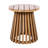 Outdoor Acacia Wood Patio Side Table, Round Coffee Table for Backyard, Lawn, Balcony-945476450