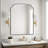 Fan-Shaped Wrought Iron Framed Decorative Mirror-664117793-664117792