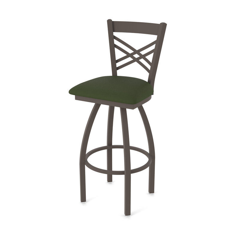 820 Catalina Swivel Stool, Bronze, Vinyl-Canter Pine, Extra Tall (36" Seat Height)