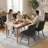 Chenille Fabric Upholstered Dining Chairs High Back Side Chairs with Metal Legs for Kitchen Dining Room-1681846087-1679366042