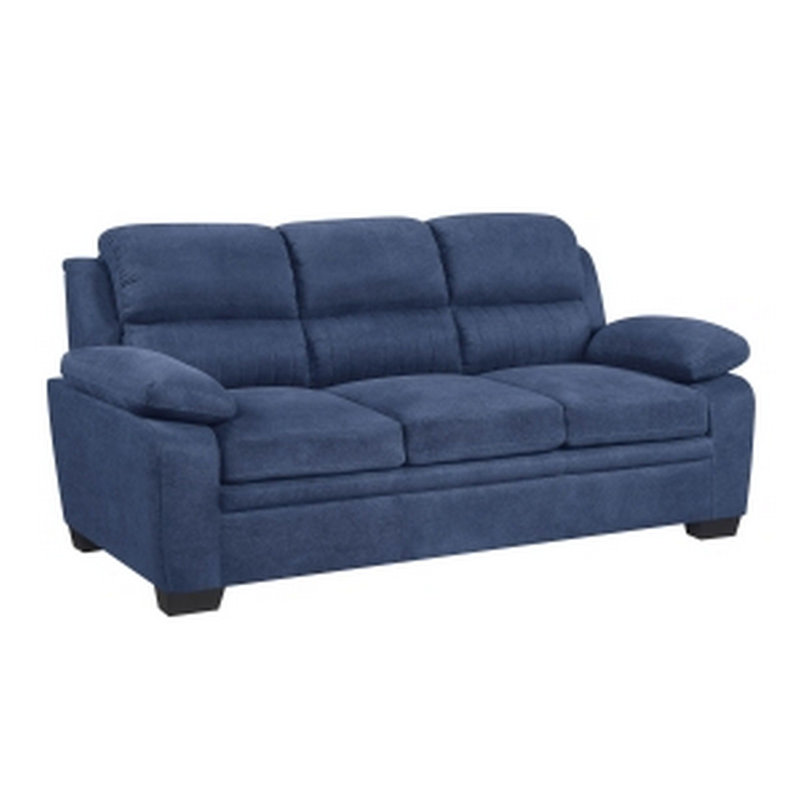Mellitz 58'' Upholstered Pillow Top Arm Loveseat, Blue , 35" H x 80" W x 35.5" D