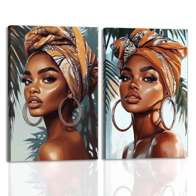 2 Piece Wrapped Canvas Wall Art