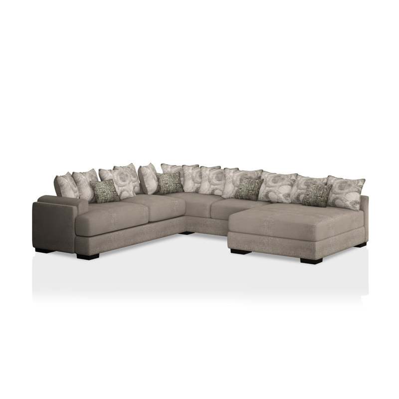 Canapé modulaire en chenille de 145 po Adriah
