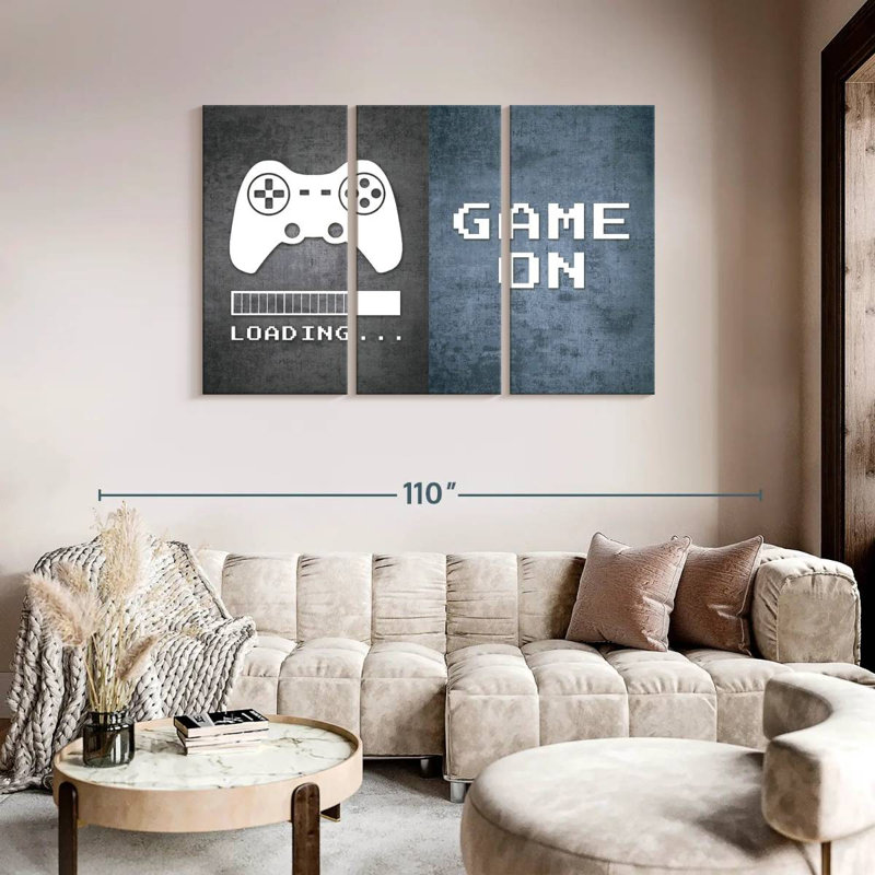 'Loading Game On, 48" H x 74" W