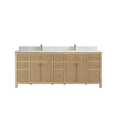 Ensemble de meuble-lavabo double 84 po